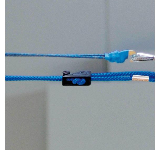 Cordeau de tension bleu avec taquet coinceur pour filet de volley