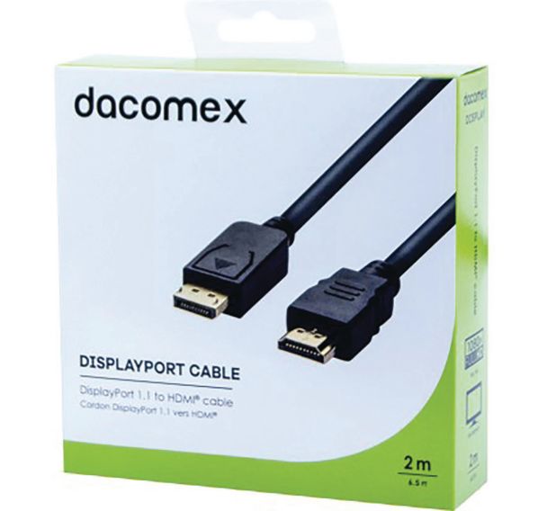 Câble DisplayPort 1.1 vers HDMI - 2 m DACOMEX