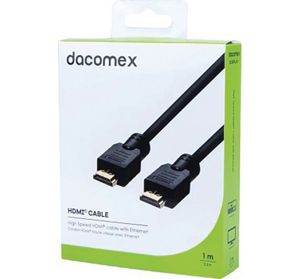 Câble HDMI haute vitesse avec Ethernet - 1 m DACOMEX