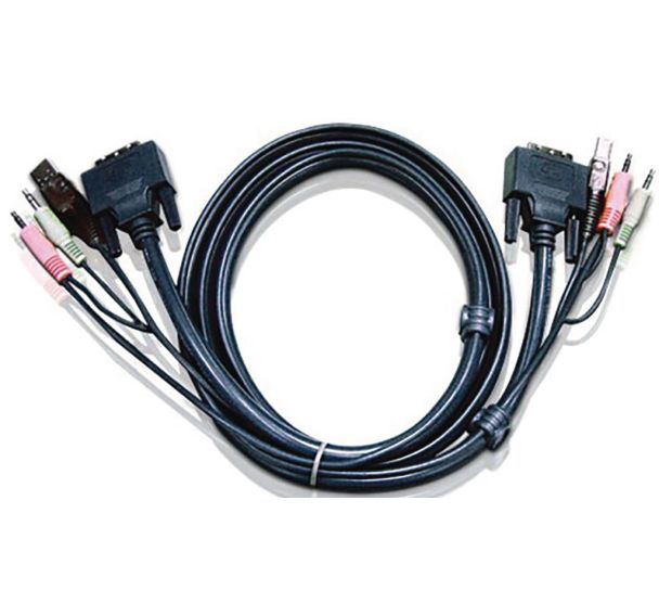 Cordon KVM DVI/USB/Audio Dual Link - 3M ATEN