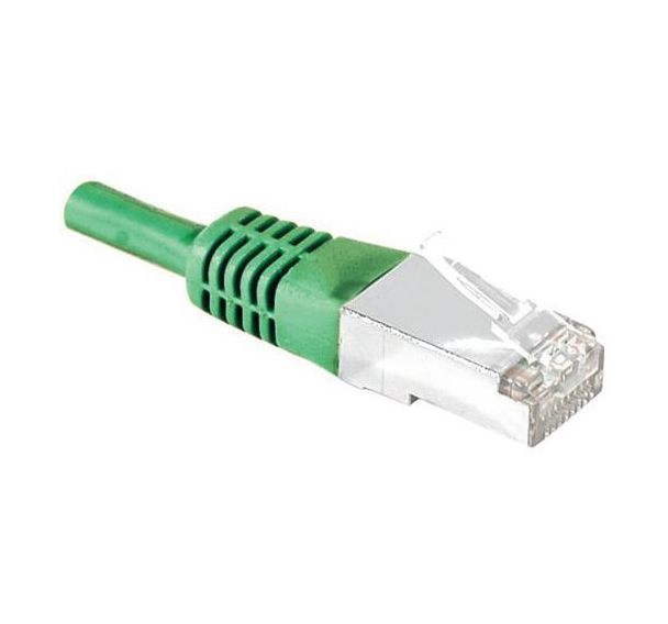 Cordon RJ45 Budget catégorie 5e F/UTP vert - 0,15 m