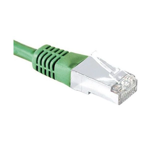 Cordon RJ45 Budget catégorie 5e F/UTP vert - 2 m