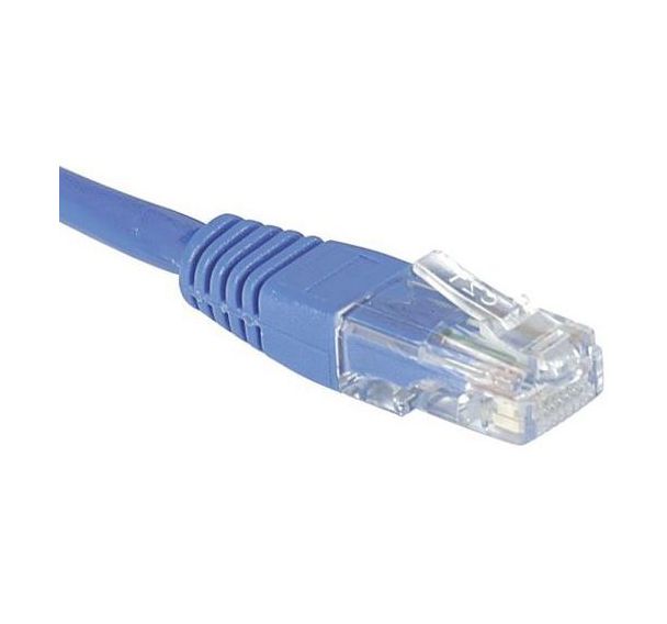 Cordon RJ45 Budget catégorie 5e U/UTP bleu - 2 m