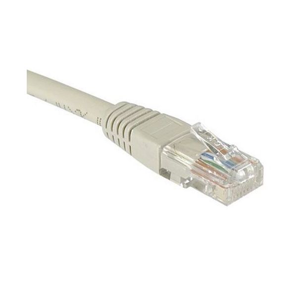 Cordon RJ45 Budget catégorie 5e U/UTP gris - 2 m