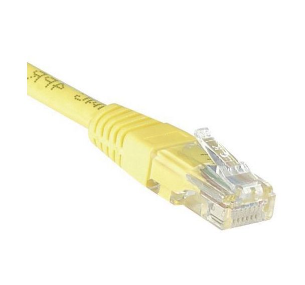 Cordon RJ45 Budget catégorie 5e U/UTP jaune - 10 m