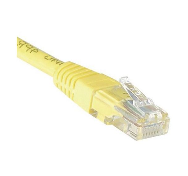 Cordon RJ45 Budget catégorie 5e U/UTP jaune - 1 m