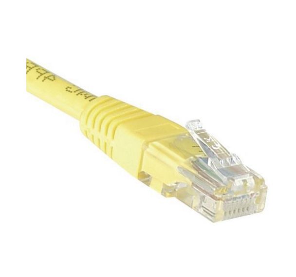 Cordon RJ45 Budget catégorie 5e U/UTP jaune - 2 m