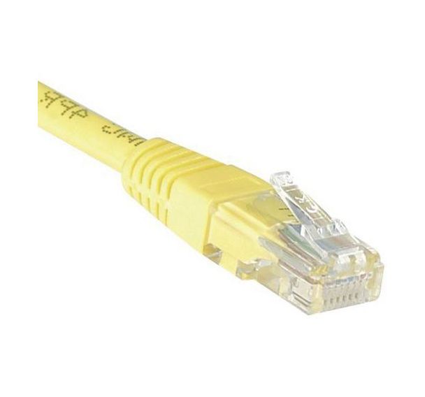 Cordon RJ45 Budget catégorie 5e U/UTP jaune - 5 m