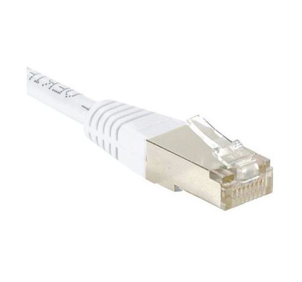 Cordon RJ45 Budget catégorie 6 F/UTP blanc - 3 m