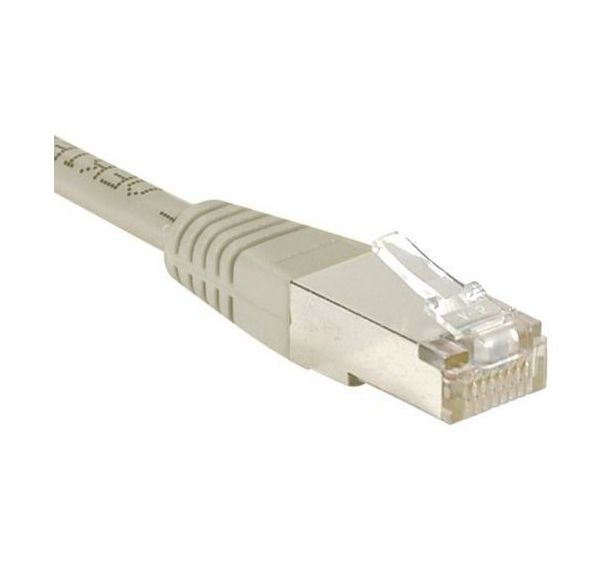 Cordon RJ45 Budget catégorie 6 F/UTP gris - 0,5 m