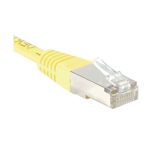 Cordon RJ45 Budget catégorie 6 F/UTP jaune - 15 m
