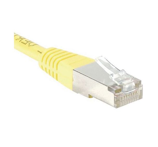 Cordon RJ45 Budget catégorie 6 F/UTP jaune - 30 m