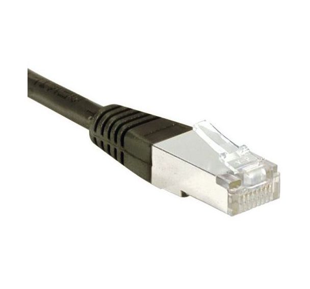 Cordon RJ45 Budget catégorie 6 F/UTP noir - 20 m