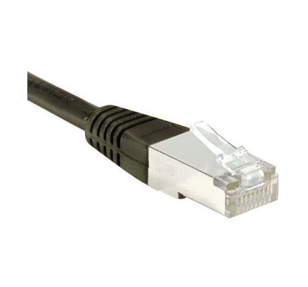 Cordon RJ45 Budget catégorie 6 F/UTP noir - 30 m