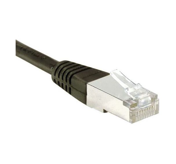 Cordon RJ45 Budget catégorie 6 F/UTP noir - 3 m