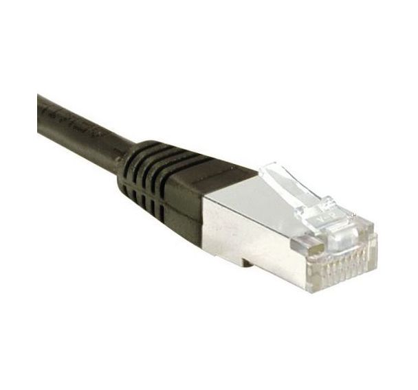 Cordon RJ45 Budget catégorie 6 F/UTP noir - 5 m