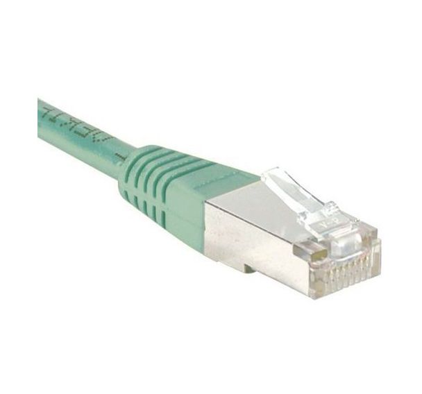 Cordon RJ45 Budget catégorie 6 F/UTP vert - 1 m