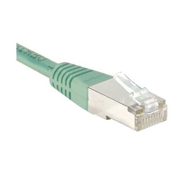Cordon RJ45 Budget catégorie 6 F/UTP vert - 7 m