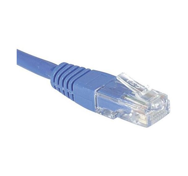 Cordon RJ45 Budget catégorie 6 U/UTP bleu - 2 m