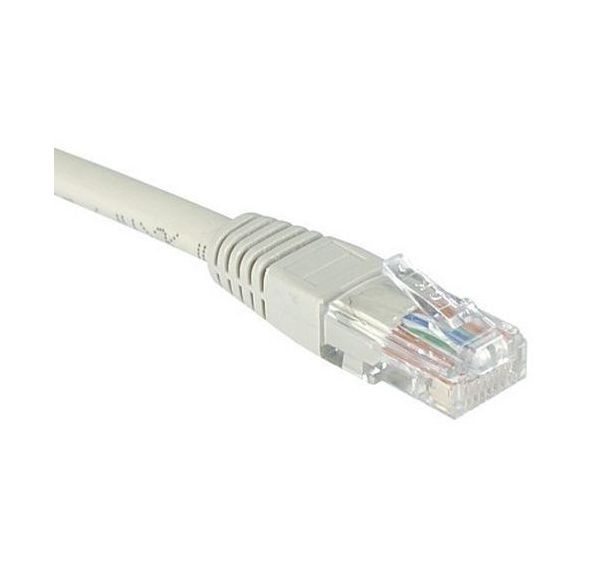 Cordon RJ45 Budget catégorie 6 U/UTP gris - 0,5 m
