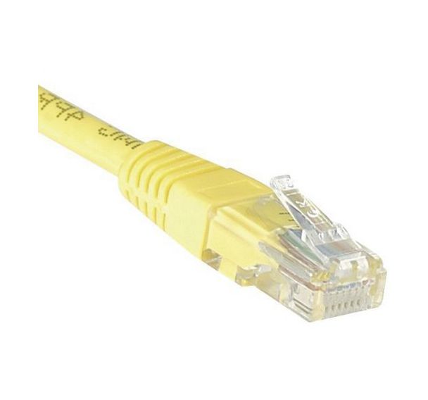 Cordon RJ45 Budget catégorie 6 U/UTP jaune - 1 m