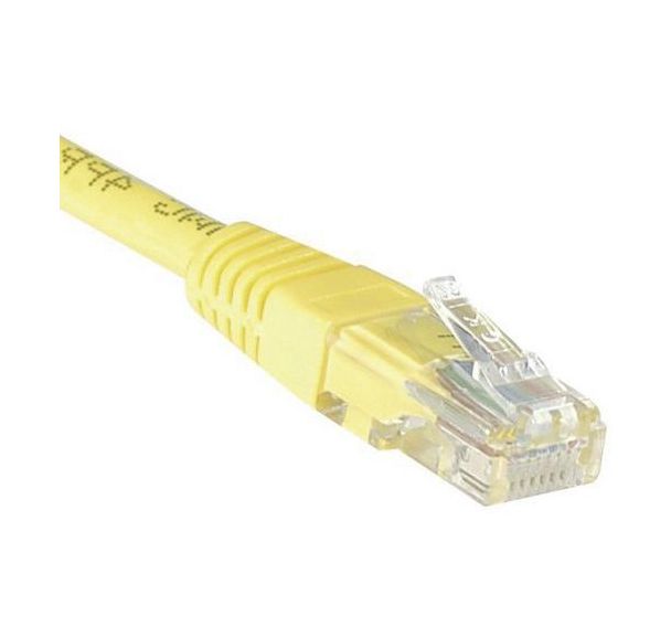 Cordon RJ45 Budget catégorie 6 U/UTP jaune - 2 m