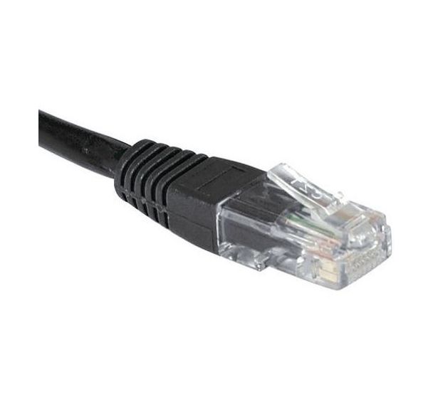 Cordon RJ45 Budget catégorie 6 U/UTP noir - 2 m