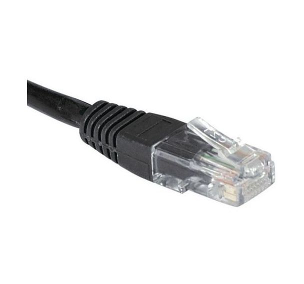 Cordon RJ45 Budget catégorie 6 U/UTP noir - 5 m