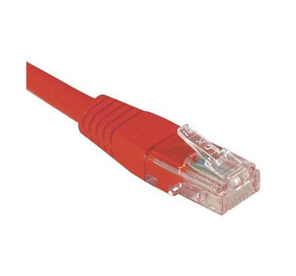 Cordon RJ45 Budget catégorie 6 U/UTP rouge - 10 m