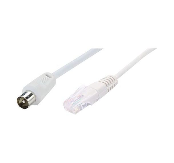 Cordon RJ45 / Fiche coaxiale - Erard