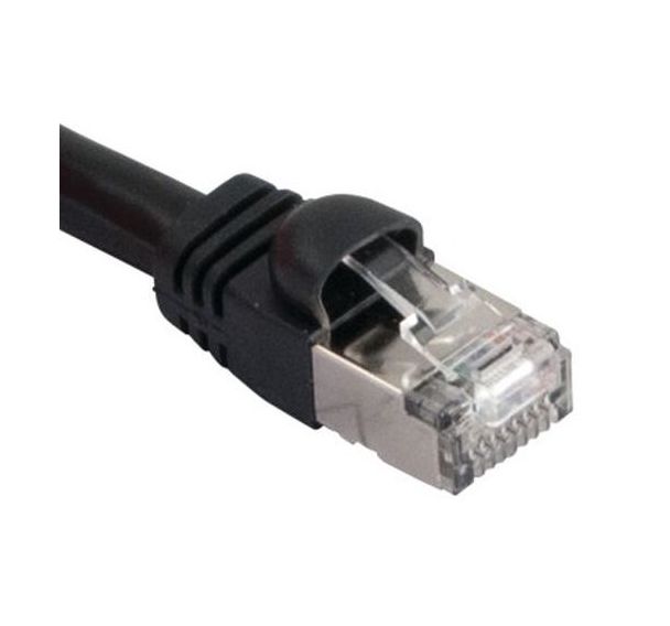 Cordon RJ45 VoIP catégorie 6 S/FTP snagless noir - 1 m