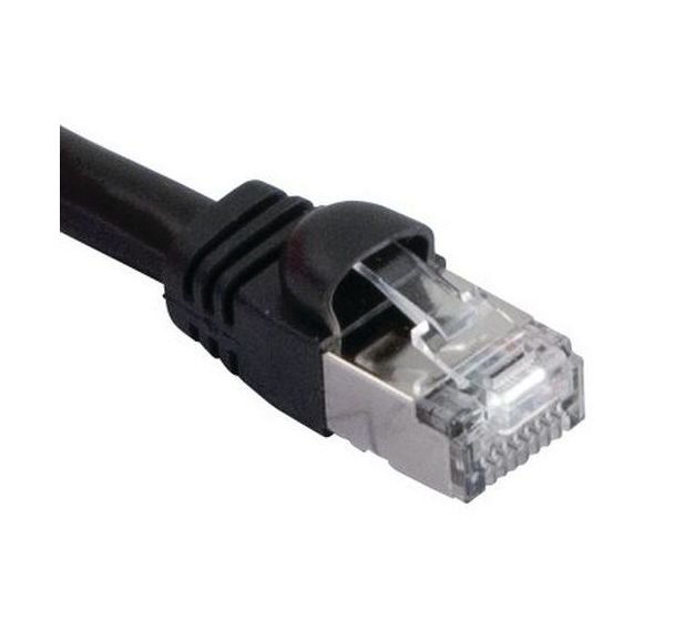 Cordon RJ45 VoIP catégorie 6 S/FTP snagless noir - 2 m