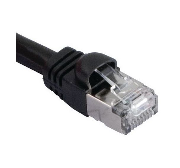 Cordon RJ45 VoIP catégorie 6 S/FTP snagless noir - 3 m