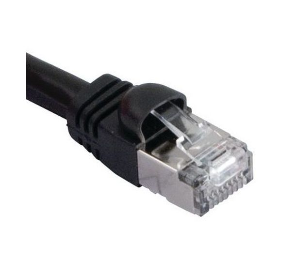 Cordon RJ45 VoIP catégorie 6 S/FTP snagless noir - 6 m