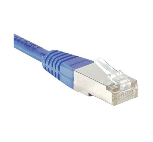 Cordon RJ45 budget catégorie 5e F/UTP bleu - 0,3 m