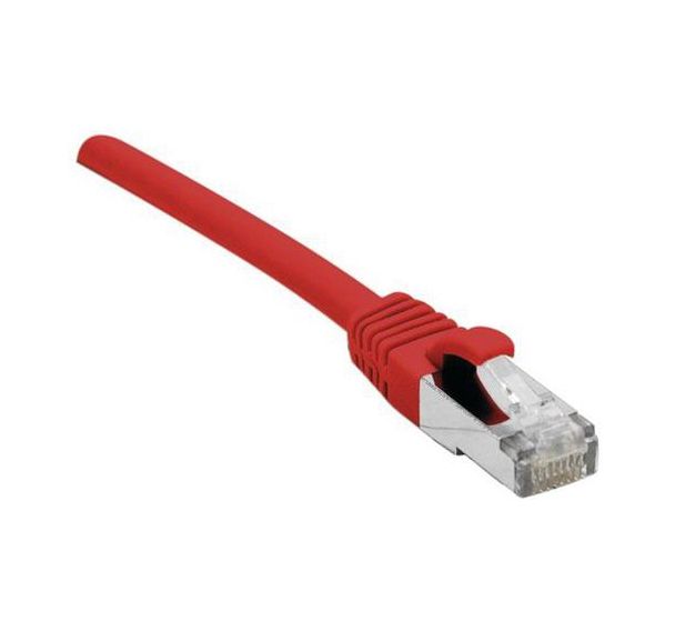Cordon RJ45 câble catégorie 7 S/FTP LSOH rouge - 1 m Dexlan