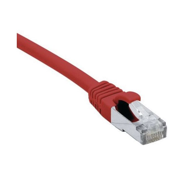 Cordon RJ45 câble catégorie 7 S/FTP LSOH rouge - 2 m Dexlan