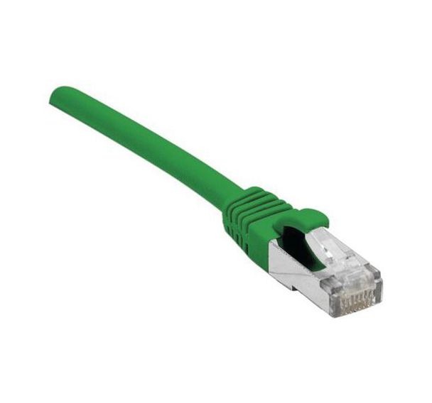 Cordon RJ45 câble catégorie 7 S/FTP LSOH vert - 1 m Dexlan