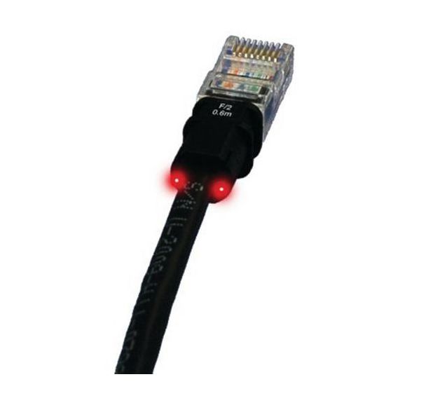 Cordon RJ45 catégorie 5e F/UTP LSOH noir - 0,6 m