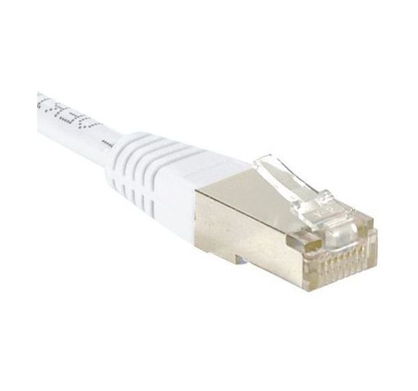 Cordon RJ45 catégorie 5e F/UTP blanc - 5 m