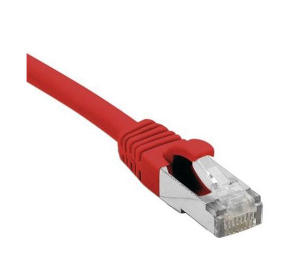 Cordon RJ45 catégorie 5e F/UTP snagless rouge - 1 m