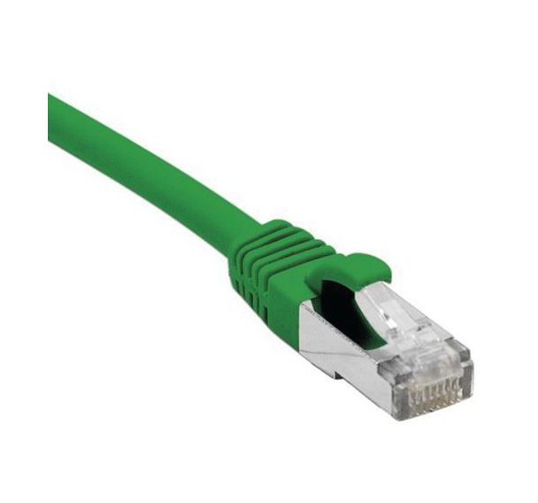 Cordon RJ45 catégorie 5e F/UTP snagless vert - 0,5 m