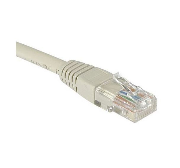 Cordon RJ45 catégorie 5e U/UTP gris - 0,15 m