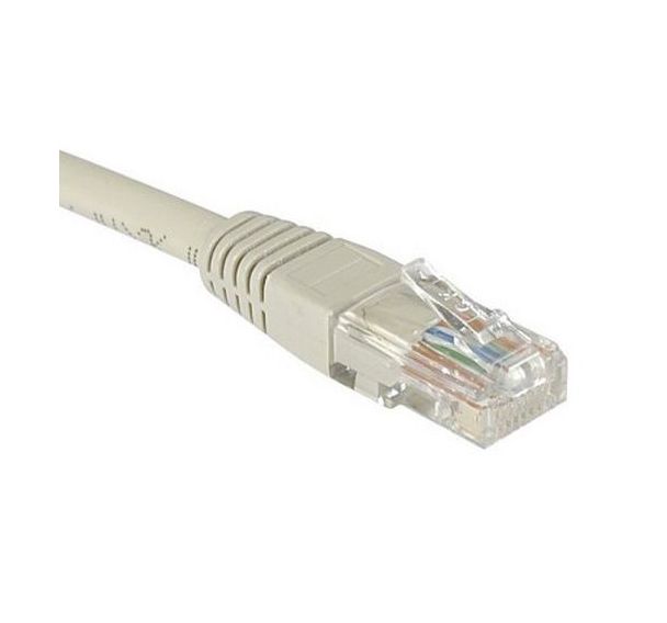 Cordon RJ45 catégorie 5e U/UTP gris - 0,3 m