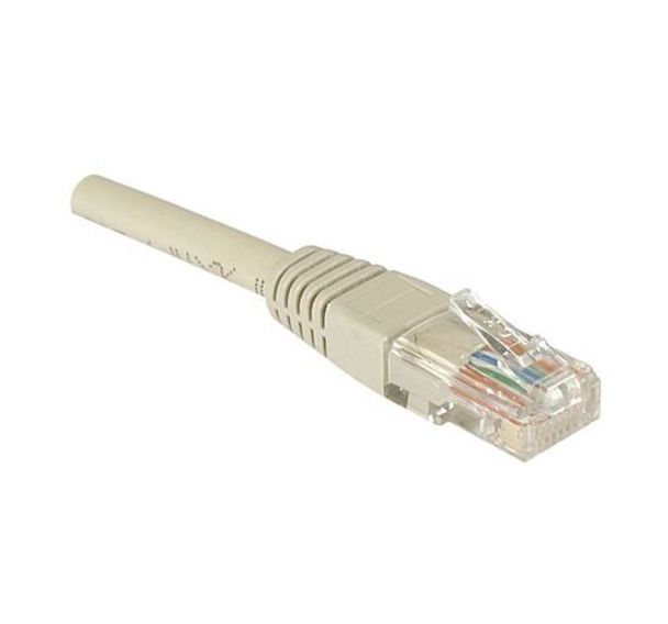 Cordon RJ45 catégorie 5e U/UTP gris - 1 m