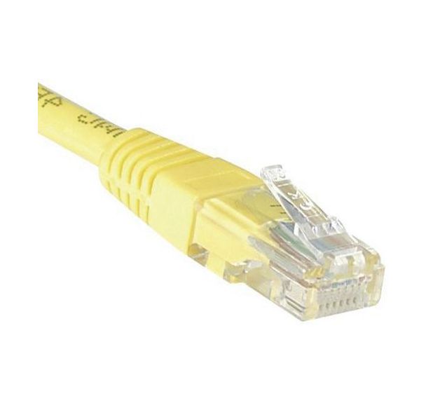 Cordon RJ45 catégorie 5e U/UTP jaune - 0,3 m