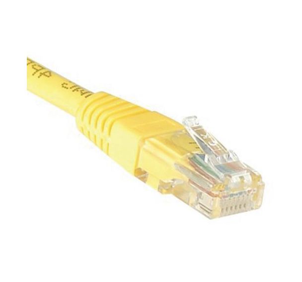 Cordon RJ45 catégorie 5e U/UTP jaune - 1,5 m