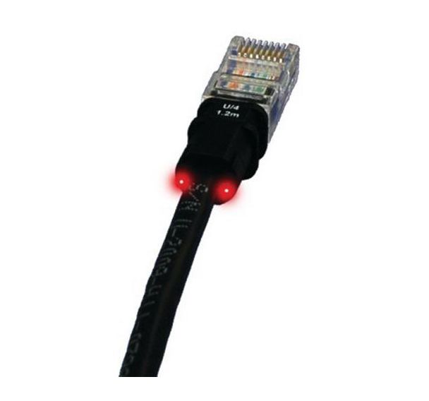 Cordon RJ45 catégorie 5e U/UTP noir - 0,6 m