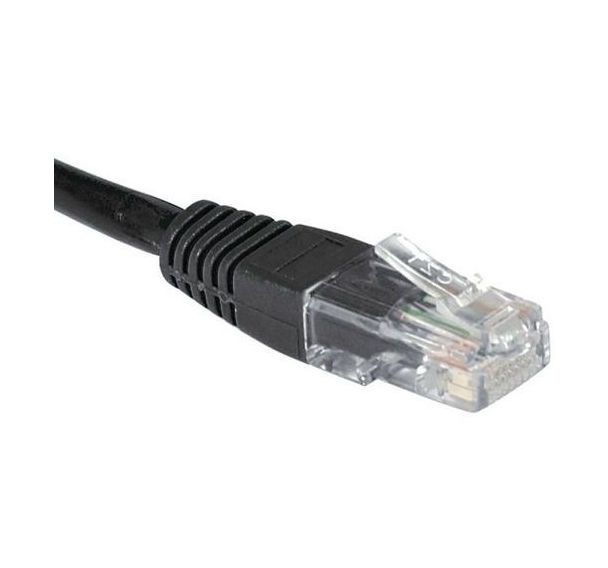 Cordon RJ45 catégorie 5e U/UTP noir - 3 m