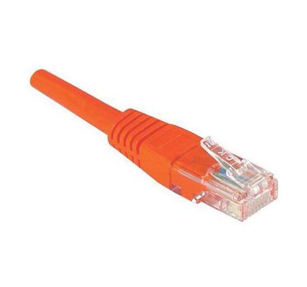 Cordon RJ45 catégorie 5e U/UTP rouge - 0,5 m